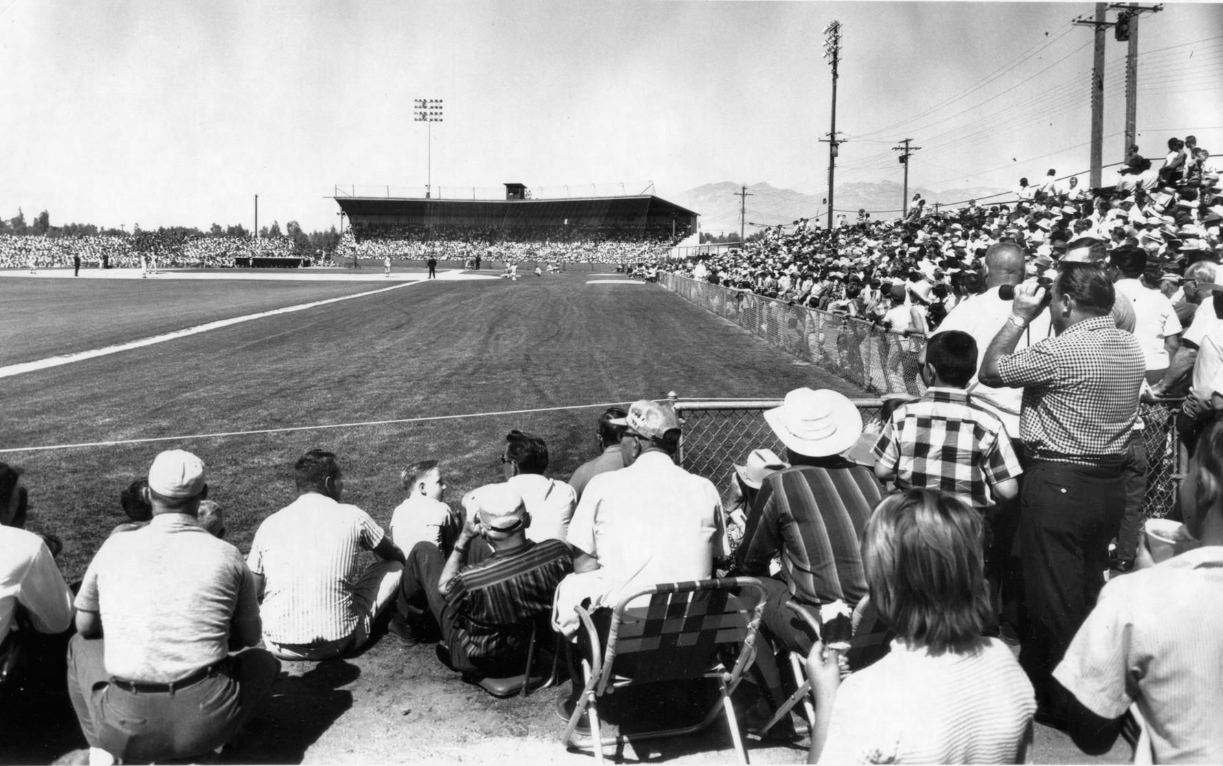 Enjoying the Cleveland Indians play ball during spring training in Tucson
